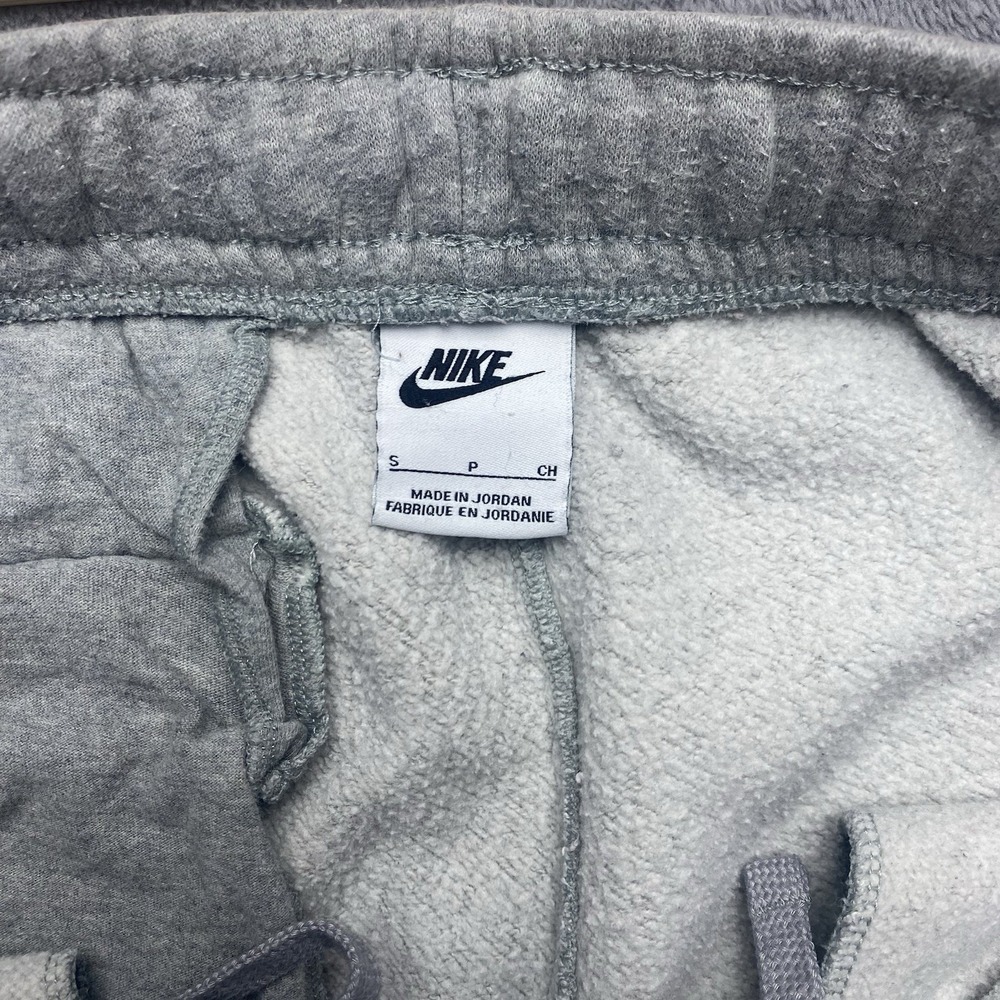 Nike Sweatpants Mens Small Gray Joggers Elastic Waist Pockets Logo Drawstring - Picture 7 of 12